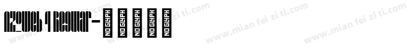 AzoWeb 4 Regular字体转换